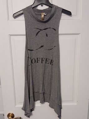 Scott Gray Sleeveless 'Coffee' Swing Tunic